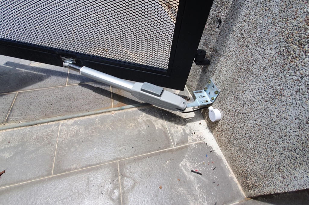 Automatic gate installation at a property